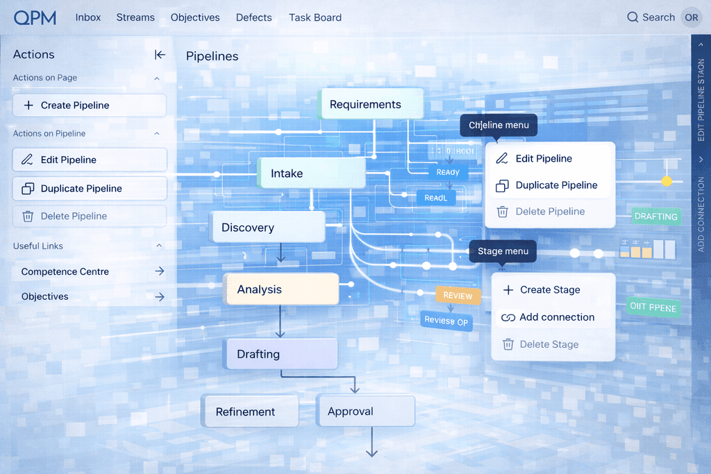 У QPM з’явилася функція Pipelines