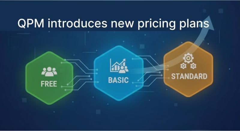 QPM Introduces New Pricing Plans for Teams of Any Size