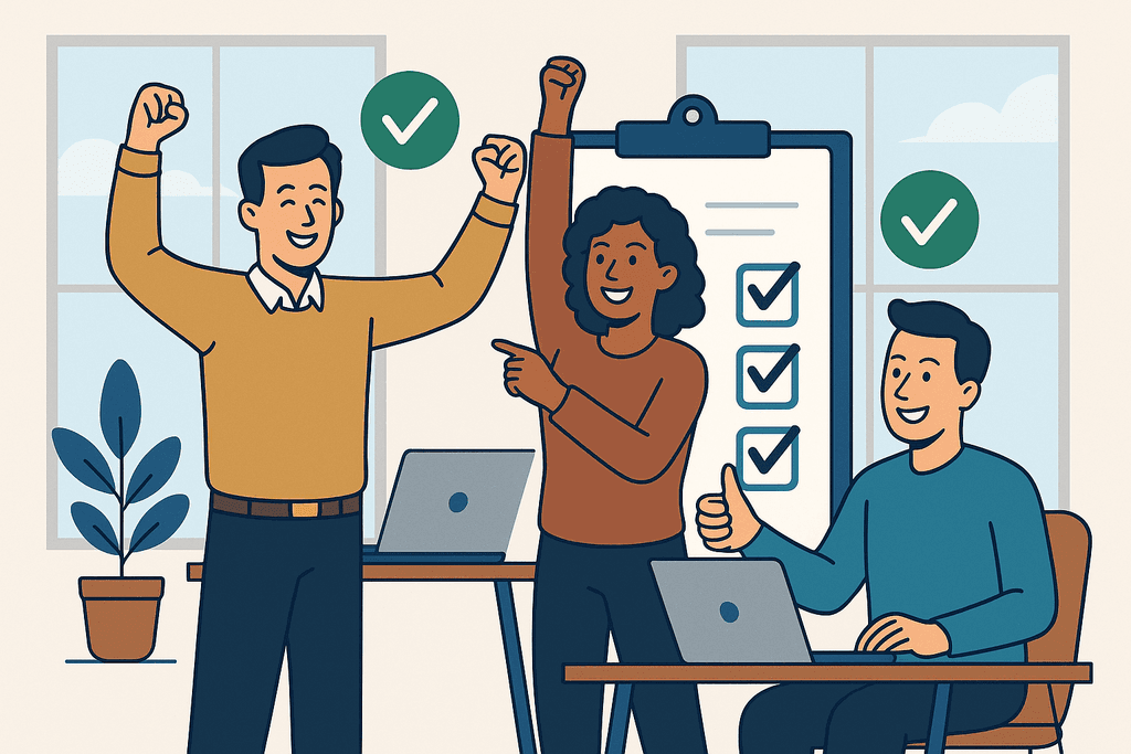 Colleagues miscommunicating in a project meeting, showing communication breakdown