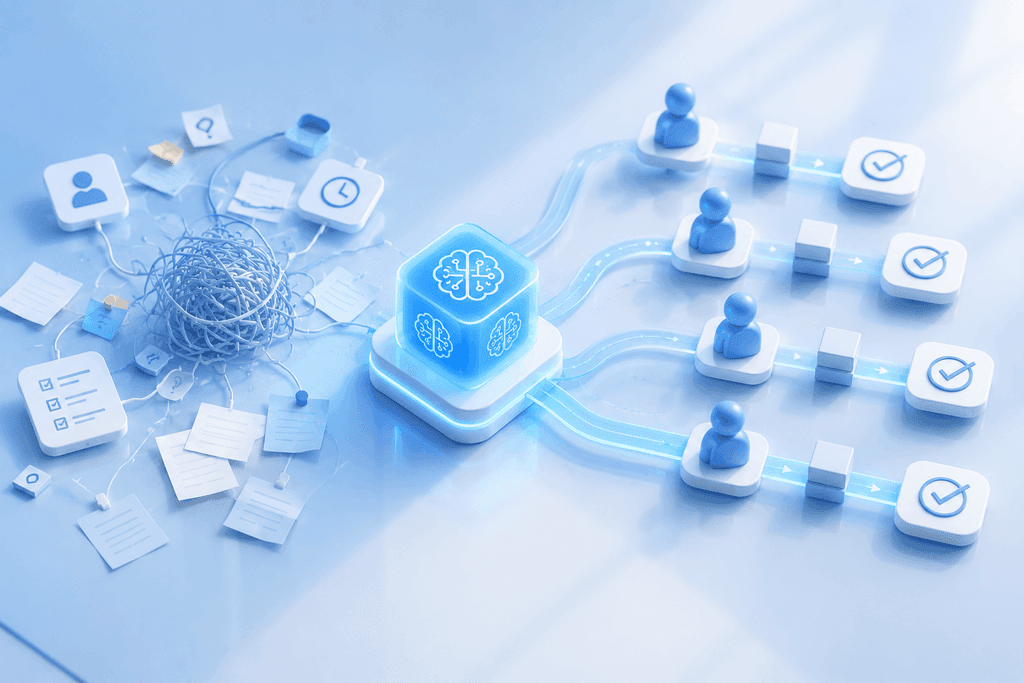Relieving PM cognitive overload: The QPM AI algorithm takes over tracking deadlines, skills, code history, and team availability, eliminating manual chaos