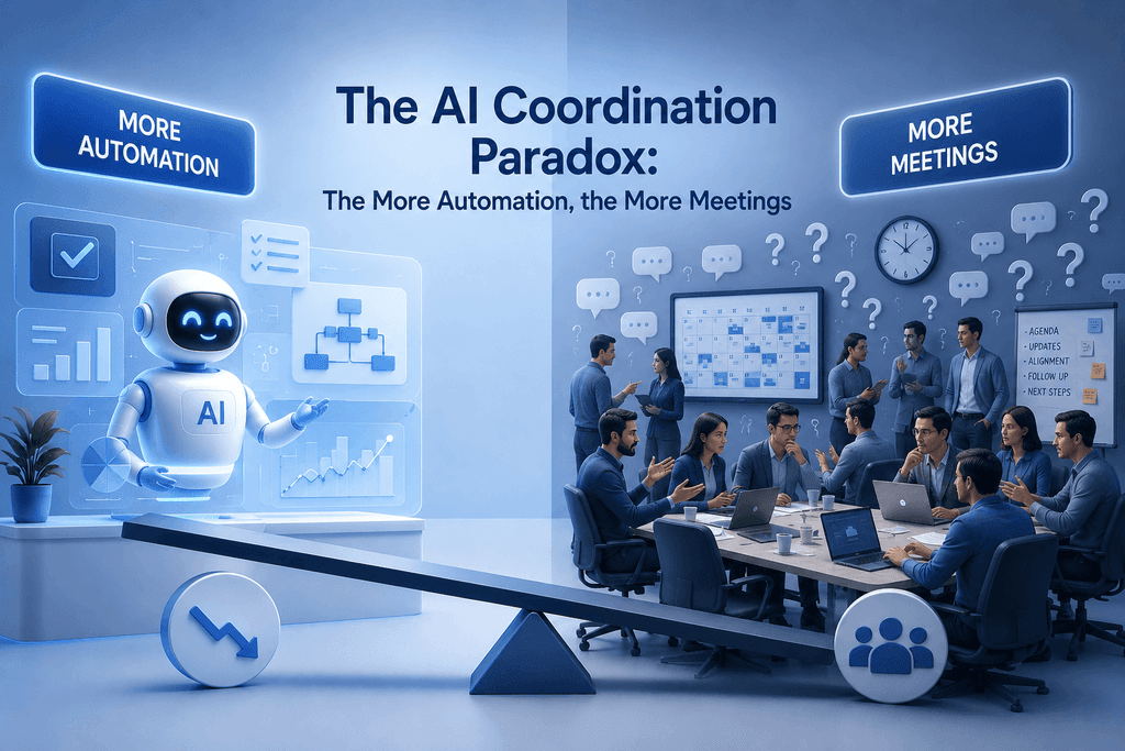 The AI Coordination Paradox: The More Automation, the More Meetings